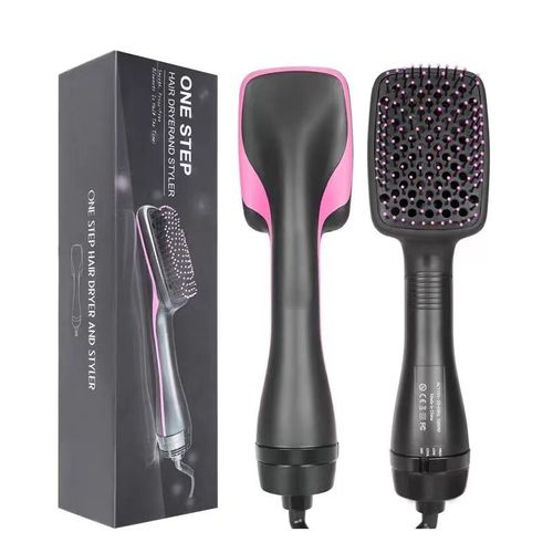 Hot Air Electric Comb Detachable and Interchangeable Hair Styler Set 2 in 1 Hair Dryer Brush Iron Rotating Hair Curler Automatic