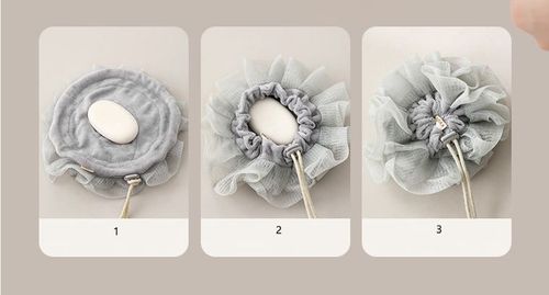 New Soap Bath Ball Multi-purpose Soap Foaming Net Drawstring Bath Shower Spongee Extra