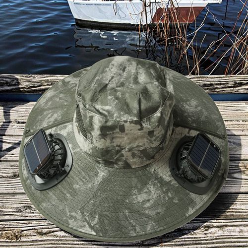 Hot-selling summer solar-powered fan hat, adult large-area sun protection outdoor fan sun hat