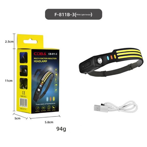 Emergency Usb Rechargeable Motion Sensor Headlamp Super Bright for Running Camping Fishing Cycling Led Headlamps