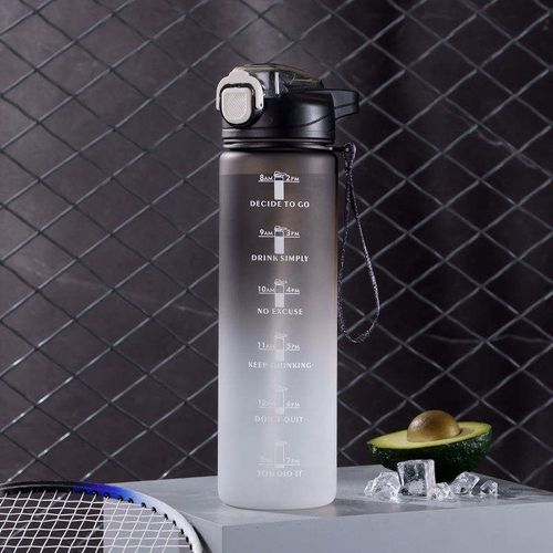 Portable Outdoor Camping Sport Plastic Drinking Water Bottle Set with Measuring Lock for Camping  Hiking Activities