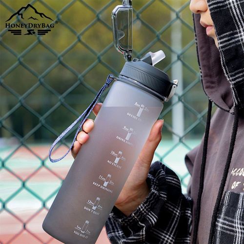 Portable Outdoor Camping Sport Plastic Drinking Water Bottle Set with Measuring Lock for Camping  Hiking Activities