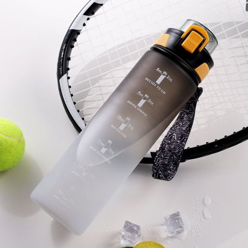 Portable Outdoor Camping Sport Plastic Drinking Water Bottle Set with Measuring Lock for Camping  Hiking Activities