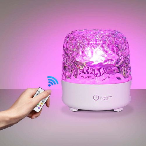 Bluetooth Speaker Lamp Water Ripple Projection Ambient Light Bedroom Bedside Night Light