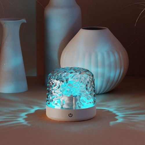 Bluetooth Speaker Lamp Water Ripple Projection Ambient Light Bedroom Bedside Night Light