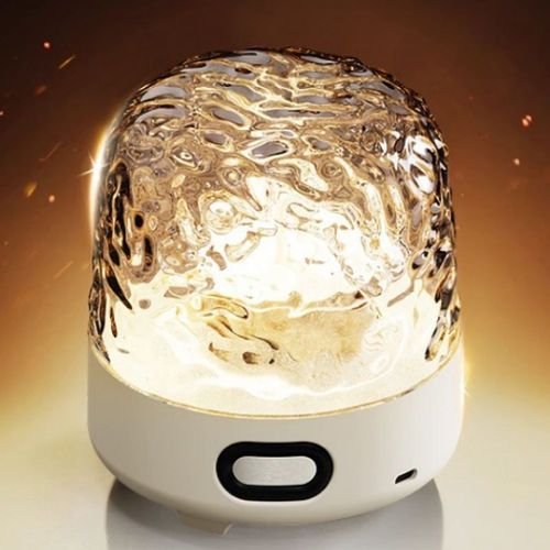 Bluetooth Speaker Lamp Water Ripple Projection Ambient Light Bedroom Bedside Night Light