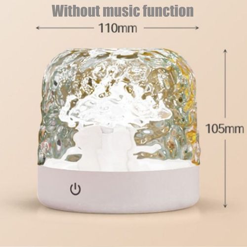 Bluetooth Speaker Lamp Water Ripple Projection Ambient Light Bedroom Bedside Night Light
