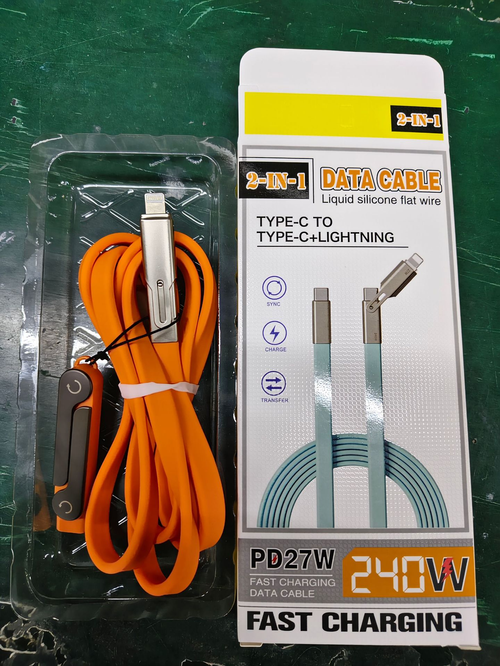 240W 2-in-1 Fast Charging Cable with Phone StandFoldable Phone Stand Fast Charging Cord