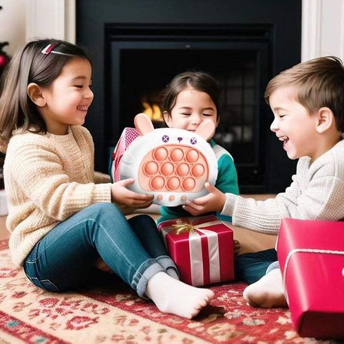 Rabbit Shape Fast Push Electronic Fidget Toy Funny Children Decompression Toy Quick Push Electronic Puzzle Toy