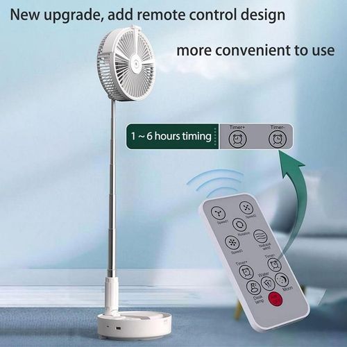 Folding Portable Remote-control Unit Humidification Spray Water Air Cooling Mist Fan With Night Light