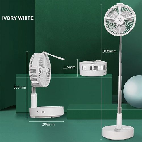 Folding Portable Remote-control Unit Humidification Spray Water Air Cooling Mist Fan With Night Light
