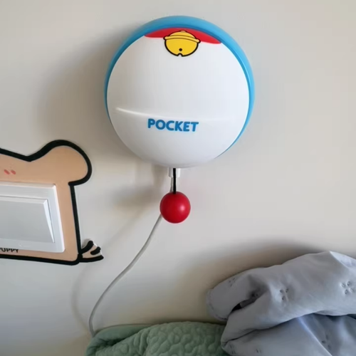 Cute Cartoon Bell Clap Silicone LED Night Light Touch Control Brightness Adjustment Warm White Kids Bedroom Bedside Decor Gift