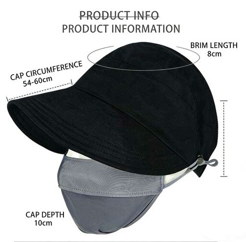 New sun-protective visor hat, perfect for summer outdoor activities, makes your face look smaller, and can be used to hang masks.