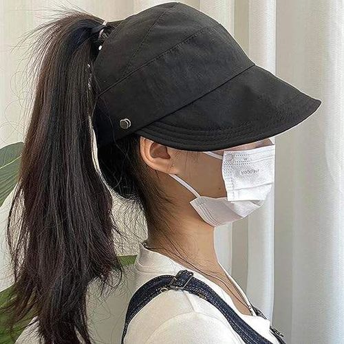 New sun-protective visor hat, perfect for summer outdoor activities, makes your face look smaller, and can be used to hang masks.