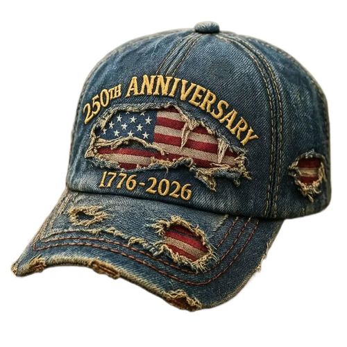 American Flag Hat Men Women Funny Adjustable 6 Panel Washed Cotton Distressed Baseball Cap 250 Anniversary USA Hat