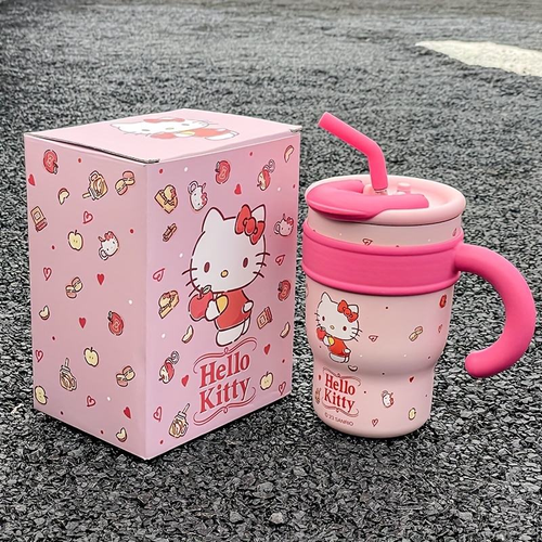 Cartoon Anti-Slip Insulated Stainless Steel Tumbler Cute High-Aesthetics Large Capacity Ice Bucket Home-Use