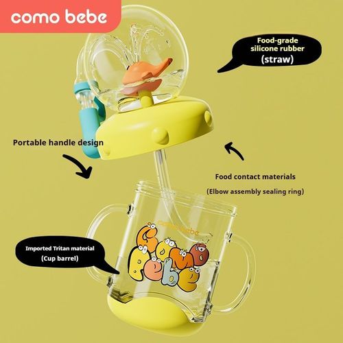 220ml Kids Water Whale Fountain Cup Diving Water Fun Creative Cartoon Baby Cup Leakproof PP Sippy Cup