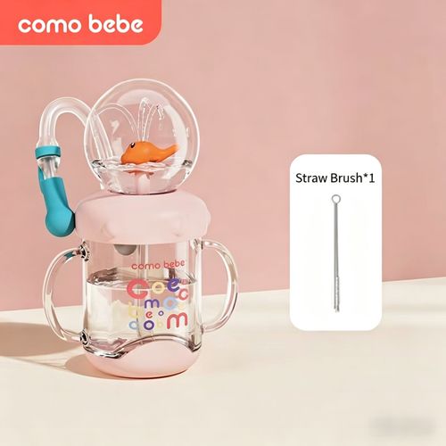 220ml Kids Water Whale Fountain Cup Diving Water Fun Creative Cartoon Baby Cup Leakproof PP Sippy Cup