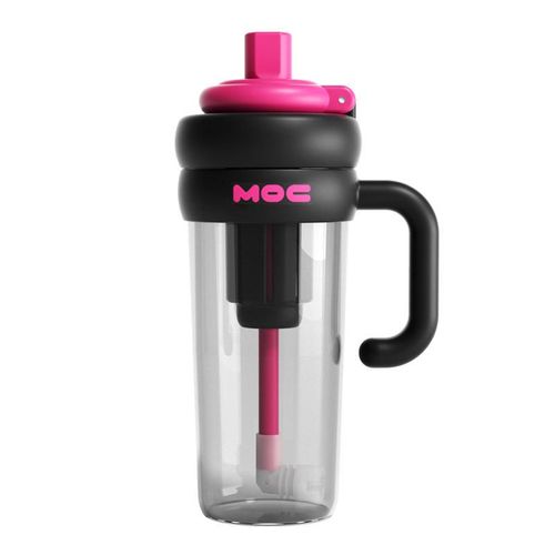 Large capacity plastic water bottle, 2026 new style, high-value, portable, summer-friendly straw cup, heat-resistant, ice-cooling cup for women.