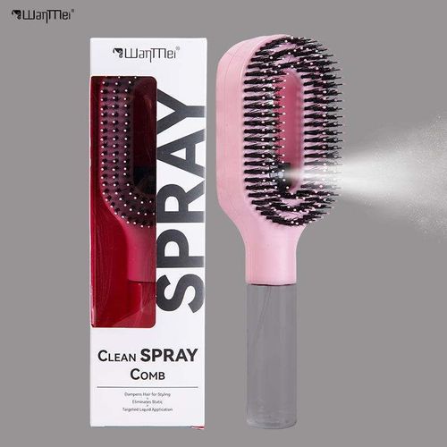 2-in-1 Hair Mist Brush Wet & Dry Brush That Detangles Refreshes and Smooths Anti-static Comb Spray Comb