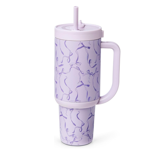 Newest 40oz Stainless Steel Beer Tumbler Stainless Steel Car Tumbler with Handle and Straw