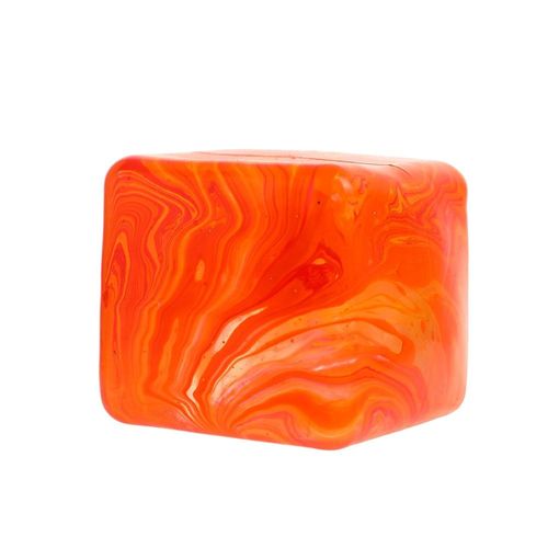 Water Drop Maltose Squeeze Toy Slow Rebound TPR Material Soft Square Stress Relief Ball Colorful Flowing Pattern