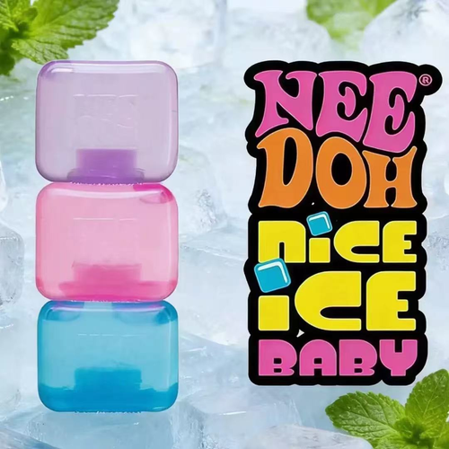 Needoh Nice Cube Sensory Toy: Stress-Relief Cube, Squeeze Toy for Stress Relief and Venting