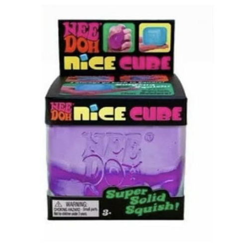 Needoh Nice Cube Sensory Toy: Stress-Relief Cube, Squeeze Toy for Stress Relief and Venting