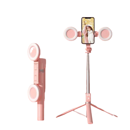 1.7m Remote Control 3 In1Selfie Stick Top Filling Lighting Extendable Flexible Function Smart 360 Rotation Flexible Selfie Stick