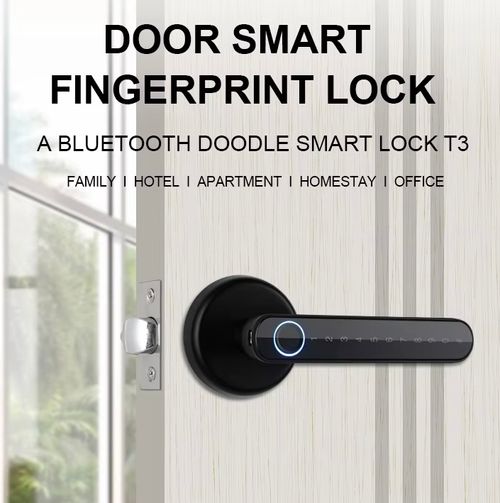 Graffiti Bluetooth Password Smart Lock Electronic Lock Handle Password Lock One-Pinch Open Handle Lock