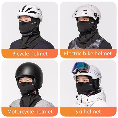 ROCKBROS Outdoor Winter Warm Windproof Face Mask, Fleece Neck Warmer, Anti-Cold and Anti-Smog Mask, Cycling Balaclava
