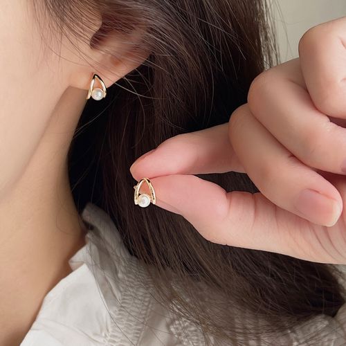 Pearl Earrings Female Silver Needle Niche Design Sense Light Luxury Temperament Advanced