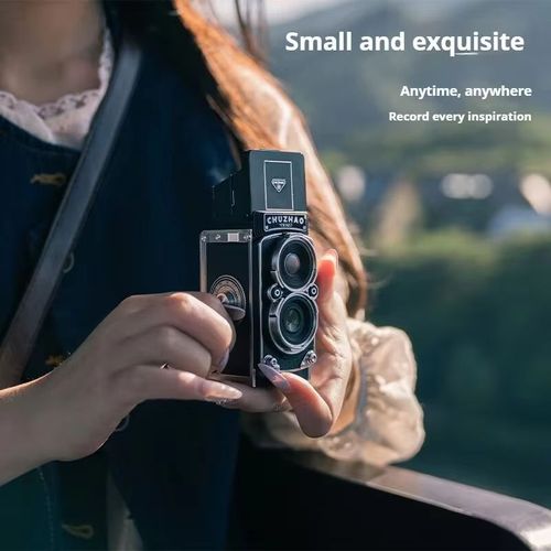 Digital Vintage Mini Camera 1080P FHD Video 12MP Autofocus Point and Shoot Digital Camera Card Compact Small Vlogging Camera