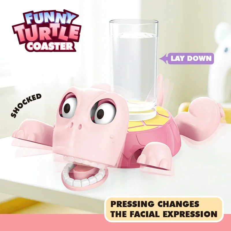 Anti-Slip Cartoon Turtle Coaster Creative Funny Tea Cup Mat with Stretch Legs Heat Insulation