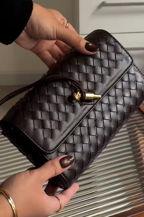 2025 New Custom Design Women Mini Woven Bags Flip One PU Leather Upscale Organ Ladies Shoulder Crossbody Bag