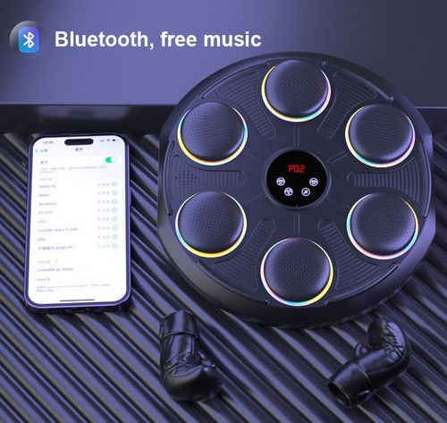 2025 New Arrival Intelligent for Bluetooth Music Boxing Trainer Home Gym Ring Adults Kids Reaction Training Music Boxing Machine
