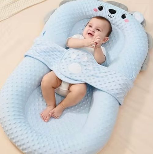 Wholesale Baby Nest With Handles Blankets Swaddle Polyester Lounger Bed for Baby