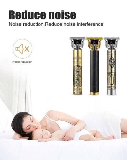 Dragon Monster Rechargeable Metal Hair Clipper - Gold