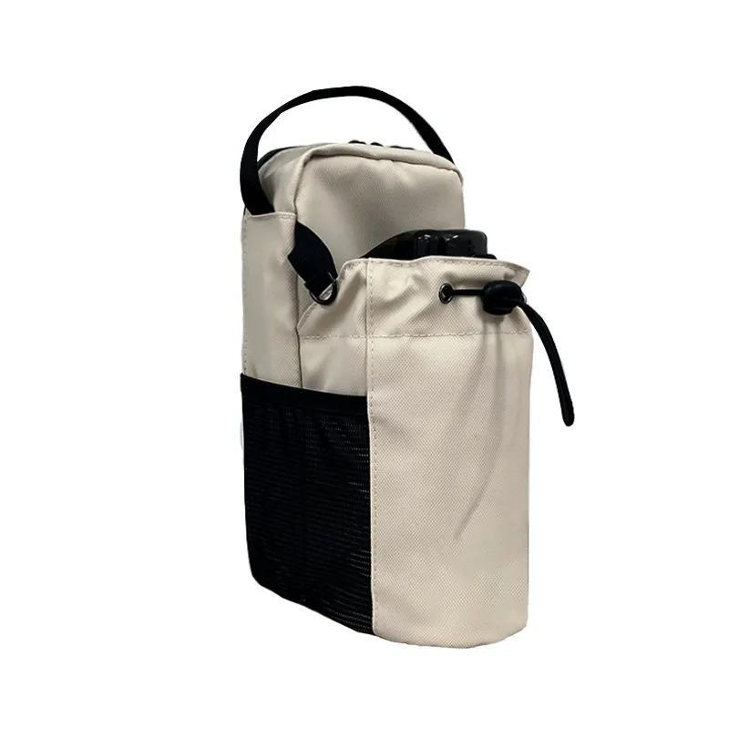 CustomWaterproof Nylon Zipper Magnet Phone Crossbody Pouch Sport Fitness Water Bottle Holder Magnetic Gym Bag for Gym with Strap