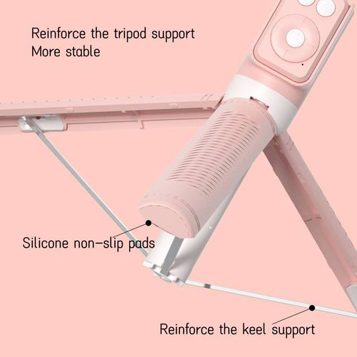 1.7m Remote Control 3 In1Selfie Stick Top Filling Lighting Extendable Flexible Function Smart 360 Rotation Flexible Selfie Stick