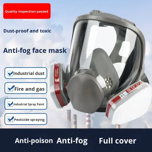 CE Certificate Hot Sale Reusable 6800 Full Face Gas Mask, Double Filter Gas Respirator, High Efficiency Gas Mask
