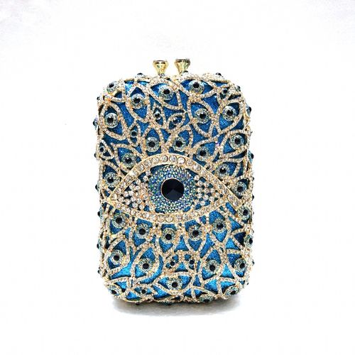 New Arrival Luxury Fashion Evening Bags Crystal Rhinestone Wedding Clutch Women's Purse Evening Clutch Bag for Party