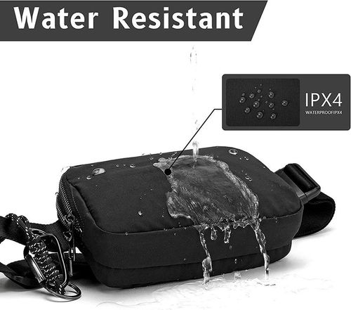 Double-layer nylon waterproof bag leisure sports waist bag fitness chest bag running storage bag