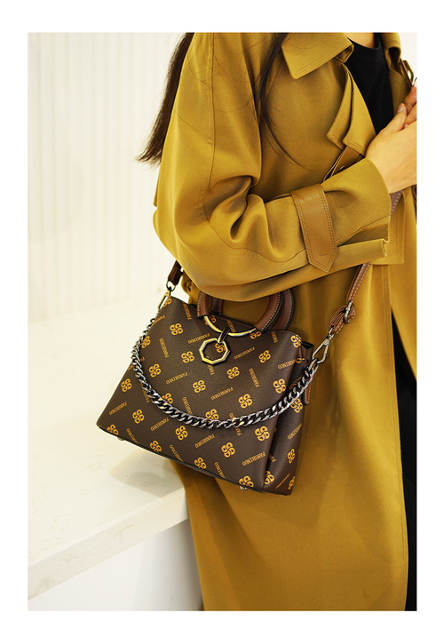 Office Handbags for Women Classic Printing Bucket Bag Women Fashion Lady Shoulder Crossbody Sling Bag