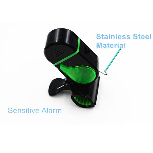 Fishing Rod Alarm Fishing Equipment Sound and Light Integrated Siren Alarm with Clip Fishing Alarm