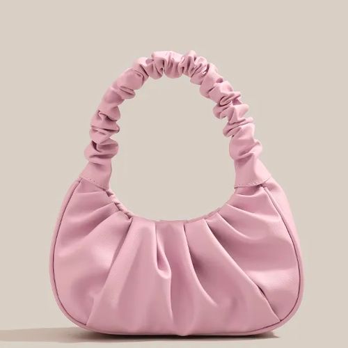 Highly Recommended Summer Pleated Handlebags for Women PU Cloud Bags Leisure Armpit Bag Shopping Shoulder Bags Dumpling Handbag