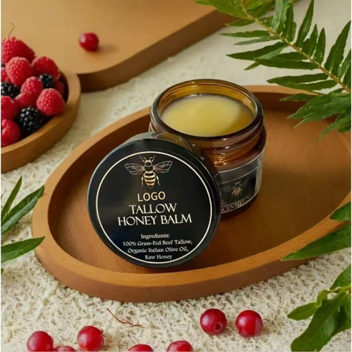 Private Label Beef Tallow Honey Balm 50g Face & Body Care Personal Care