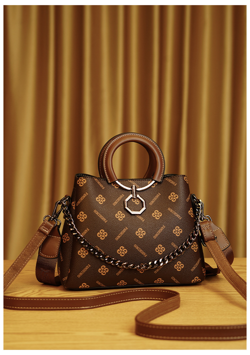 Office Handbags for Women Classic Printing Bucket Bag Women Fashion Lady Shoulder Crossbody Sling Bag