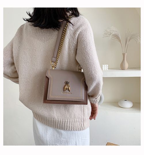 Sale Summer New Vintage Bee logo Design Shoulder Bag Metal Chain High Quality Crossbody Bag