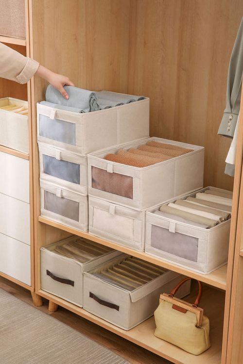Hot Selling Clothes Organizer Wardrobe Closet Organizer Folding Underwear Toy Sundries Storage Box